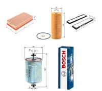Bosch Full Service Kit with Air, Oil, Fuel & Cabin Fi fits Mercedes-Benz E-Class