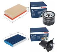 Bosch Full Service Kit with Air, Oil, Fuel & Cabin Filters fits Nissan Juke
