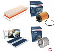 Bosch Full Service Kit with Air, Oil, Fuel & Cabin Filters fits Peugeot MPV