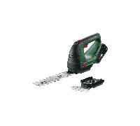 Bosch Cordless Grass Shear & Hedge Trimmer - AdvancedShear 18V-10 (1 x 2.0 Ah, 18 Volt System, cuts up to 85 m² per Battery Charge, with Shrub and Grass Shear Blades)