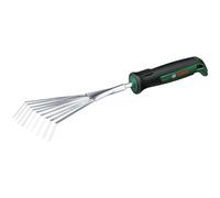 Bosch Garden Hand Tool Garden Hand Rake (for Raking Garden Waste and Debris, Robust, Stainless Steel, Soft Grip Handle, Ergonomic Design)