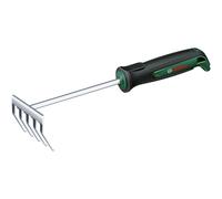 Bosch Garden Hand Tool Hand Rake (for Weeding, Clearing Garden Debris, Robust, Stainless Steel, Soft Grip Handle, Ergonomic Design)