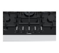 Bosch Gas Hob PPQ7A6B90 Series 6 75cm Wide Black 5 Burner Flame Select