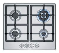 Bosch Gas Hob, Series 4, 60 cm, Wok Burner, Biomethane Compatible, Steel, PGH6B5B90