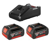 Bosch Gba18805Set 18V Starter Set - 2 X 5.0Ah Batteries + Gal18V40 Fast Charger
