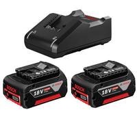 Bosch Gba18806Set 18V Starter Set 2 X 6.0Ah Lithium Batteries + Gal18V40 Charger