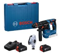 Bosch GBH 18V-18 X Brushless 18V SDS+ Hammer Drill 2 x 5Ah Battery Charger Case