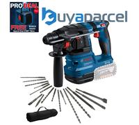 Bosch GBH 18V-22 SDS + Brushless Cordless Rotary Hammer Drill + 17 Piece SDS Set