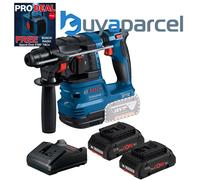 Bosch GBH 18V-22 SDS + Brushless Cordless Rotary Hammer Drill - 2 x 4Ah Pro Core
