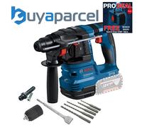 Bosch GBH 18V-22 SDS + Brushless Cordless Rotary Hammer Drill + SDS Bits Chuck