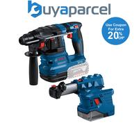 Bosch GBH 18V-22 SDS Brushless Cordless Rotary Hammer + Dust Extractor GDE 18V