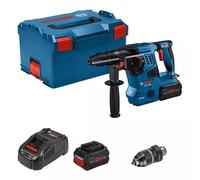 Akku-Bohrhammer GBH 18V-28 CF Professional, 18Volt (Blau/Schwarz, 2X Akku ProCORE18V 8,0Ah, Bluetooth, in L-BOXX)
