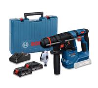 Bosch Professional 18V System Cordless Rotary Hammer GBH 18V-18 X (One Chuck, 2X GBA 5.0Ah, GAL 18V-40, GDE 24)