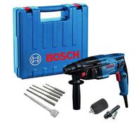 Bosch Gbh221D 240V Sds Plus Rotary Hammer Drill + Sds Bits Chisel + Chuck + Case
