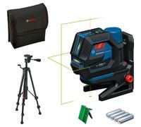 Bosch Professional Combi Laser GCL 12V-50-22 CG (Working Range up to 50 m with Receiver, Dual Power Source, Levelling Remote app, RM 20 Mount, Battery Adapter, 4 x 1,5V LR6 (AA), Pouch, BT 150)