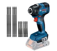 Bosch Gdr18V-200 18V Impact Driver Brushless + 12 Piece Long Bit Set