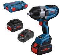 Bosch Professional 18V System BITURBO Cordless Impact Driver GDS 18V-1000 (incl. 2x ProCORE18V 5.5Ah Batteries, GAL 1880 CV Fast Charger, L-BOXX 136)