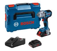 Bosch Gds 18V-450 Pc Professional Cordless Impact Wrench With 2 X 4.0Ah Batteries, Charger & L-Boxx 06019K4170