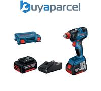 Bosch GDX 18V-200 18v Cordless Brushless Impact Driver / Wrench 2 x 5ah Li-ion Charger Case