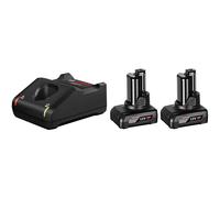BOSCH PROFESSIONAL 12V 6.0AH LI-ION COOLPACK BATTERIES & CHARGER (439XK)