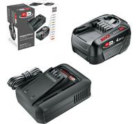Bosch Genuine GREEN P4A 18v Cordless Li-ion Battery 4ah and Charger Starter Set