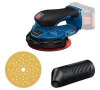 Bosch Professional 18V System Cordless Sander GEX 18V-150-3 (incl. 1x Sanding Paper, 1x Dust Box, 1x Guard Ring)