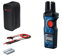 Bosch Professional Fork Meter GFM 1000-15 (True RMS, Inverted LCD, Measures up to 200 A AC, Non-Contact Voltage Detector, Compatible with Magnet Hanger MH 1, 2 x 1.5 V LR06 (AA))