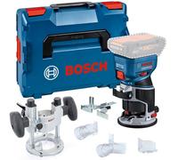 Bosch Gkf 18V-8 18V Brushless Cordless Palm Router Trimmer Lboxx + Plunge Base
