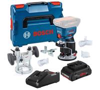 Bosch Gkf 18V-8 18V Brushless Palm Router Trimmer Lboxx Plunge Base +4Ah Procore