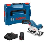 Bosch Gks 12V-26 Cordless Circular Saw With 2 X 2.0Ah Batteries, Charger & L-Boxx 06016A1070