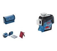 Bosch Professional Laser Level GLL 3-80 C (red laser, interior, W/app Function, Working Range: 30 m, 4X Battery AA)