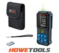 Bosch Professional Laser Measure GLM 50-27 CG (green laser, range: up to 50m, robust, IP65, data transfer via Bluetooth, 2x AA batteries, hand strap, pouch)