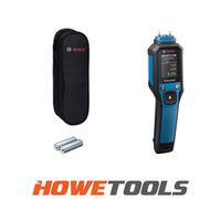 Bosch Professional pin-Based Moisture Meter GMP 2-15 (Measures 37 Wood Types and 10 Building Materials, Integrated Thermo-Hygrometer, IP65, 2X AA Batteries, Pouch)