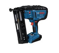 BOSCH GNH18V-16MAN 18V Brushless 16 Gauge Angled Finishing Nailer, Holds up to 1,600 Nails per Charge, One Hand Activation, Tool-Free Jam Cleaning,