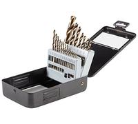 BOSCH GO21 21-Piece Assorted Set Gold Oxide Drill Bits with Included Case Standard Shank Diameters for General Purpose Applications in Wood, Plastic, Light-Gauge Metal