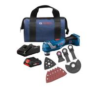 BOSCH GOP18V-34B14 18V Brushless StarlockPlus® Oscillating Multi-Tool Kit with (1) CORE18V® 4 Ah Advanced Power Battery