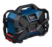 Bosch Professional 18V/ 12V System Cordless Power Radio Box GPB 18VH-6 SRC (Intool Charging for 18V & 12V, incl. Bottle Opener, 2X AAA Batteries, Screen Protective Film, Without Battery/Charger)