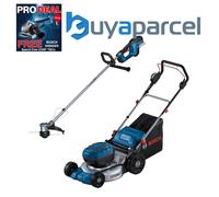 Bosch GRA 18V2-46 18V Cordless Lawn Mower + GRT 18V-33 Brushless Strimmer Bare