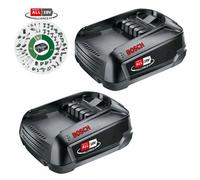 Bosch Green Pba 18V 1.5Ah W-A Lithium Ion Battery Power For All - Twin Pack - Bosch Power For All