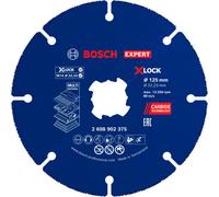 Bosch 1x Expert Carbide Multi Wheel Cutting Disc, X-Lock (for Hardwood, Wood with Nails, Ø 125 mm, Professional Accessory Small Angle Grinder)