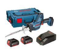 Bosch Gsa 18 V-Li C Compact Reciprocating Sabre Saw + 2 X 4.0Ah, Charger + Case