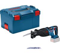 Bosch Professional 18V System BITURBO Cordless Reciprocating Saw GSA 18V-28 (incl. 2X Reciprocating Saw Blade, L-BOXX, Without Battery/Charger)