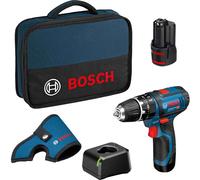 Bosch GSB 12 V-15 12v Cordless Combi Drill 2 x 2ah Li-ion Battery Charger Bag