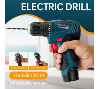 Bosch GSB-12-V30 Electric Drill battery Professional Heavy Duty Cordless Driver Multifunctional Household Electric Screwdriver US complete set