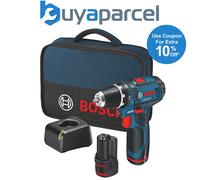 Bosch GSB 12V-15 12v Combi Hammer Drill 2 Speed GSB12V-15 - 2 x 2ah Batteries