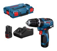 Bosch Professional 12V System Cordless Combi GSB 12V-35 (incl.2x GBA 3.0Ah Battery, GAL 12V-40 Charger, 1x Belt Clip, 1x Bit Holder, 2x 1/2 Inlay, L-BOXX 102)
