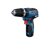 Bosch Professional 12V System Cordless Combi GSB 12V-35 (incl.2X GBA 3.0Ah Battery, GAL 12V-40 Charger, 1x Belt Clip, 1x Bit Holder, 2X 1/2 Inlay, L-BOXX 102)