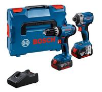 Bosch Professional 18V System Cordless Drill Driver GSB 18V-65 (Brushless Motor, Head Length 175, incl. 2X ProCORE18V 4.0Ah Batteries, Charger GAL 18V-40, L-BOXX)