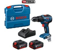 Bosch GSB 18V-55 18V Brushless Combi Drill + 2 x 5Ah Batteries, Charger & Case