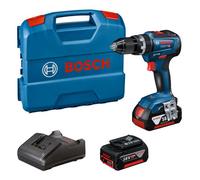 Bosch Gsb 18V-55 18V Cordless Brushless Combi Drill With 2 X 5.0Ah Batteries, Charger & Carry Case 0615990M5W